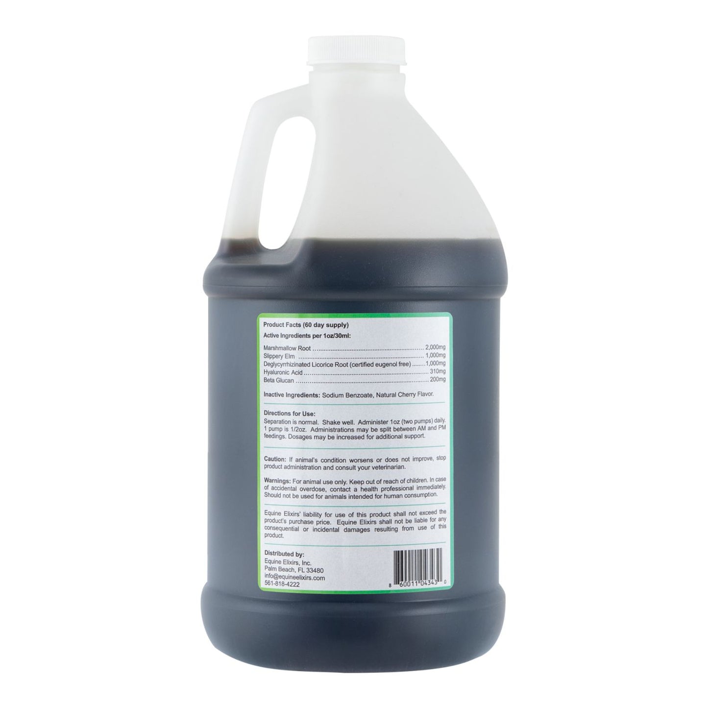 Equine Elixirs SLIMER - Liquid Gastric Support -60 day supply