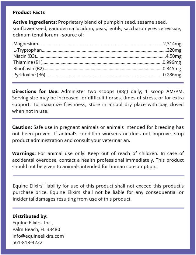 Equine Elixirs CALMAKAZI - Nervous System Support