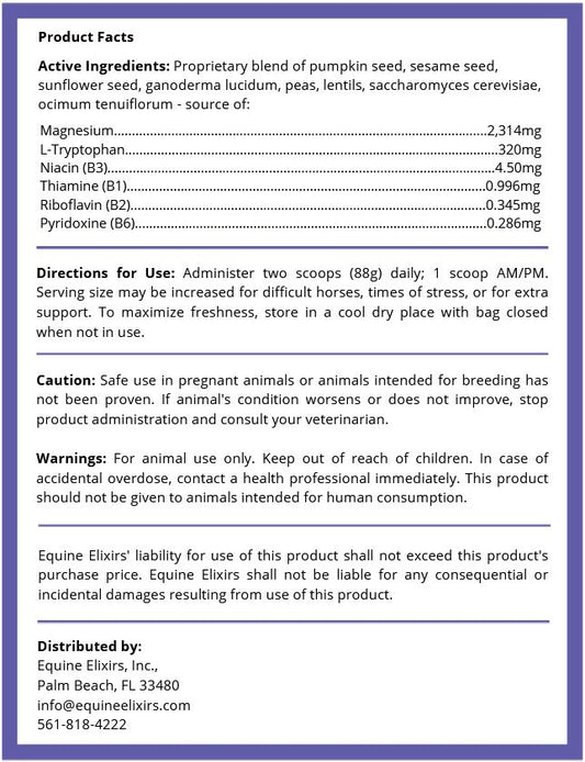 Equine Elixirs CALMAKAZI - Nervous System Support