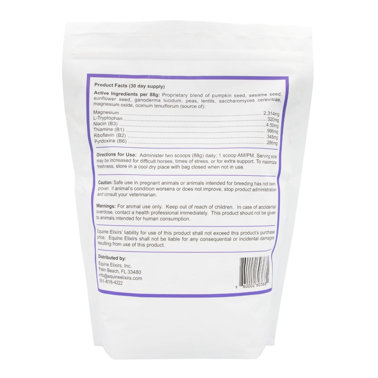 Equine Elixirs CALMAKAZI - Nervous System Support